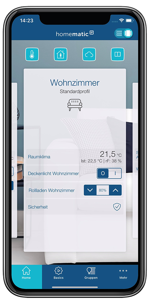 Die homatic App kann auch offline genutzt werden